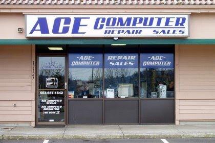 ACE Computer Repair storefront Logo