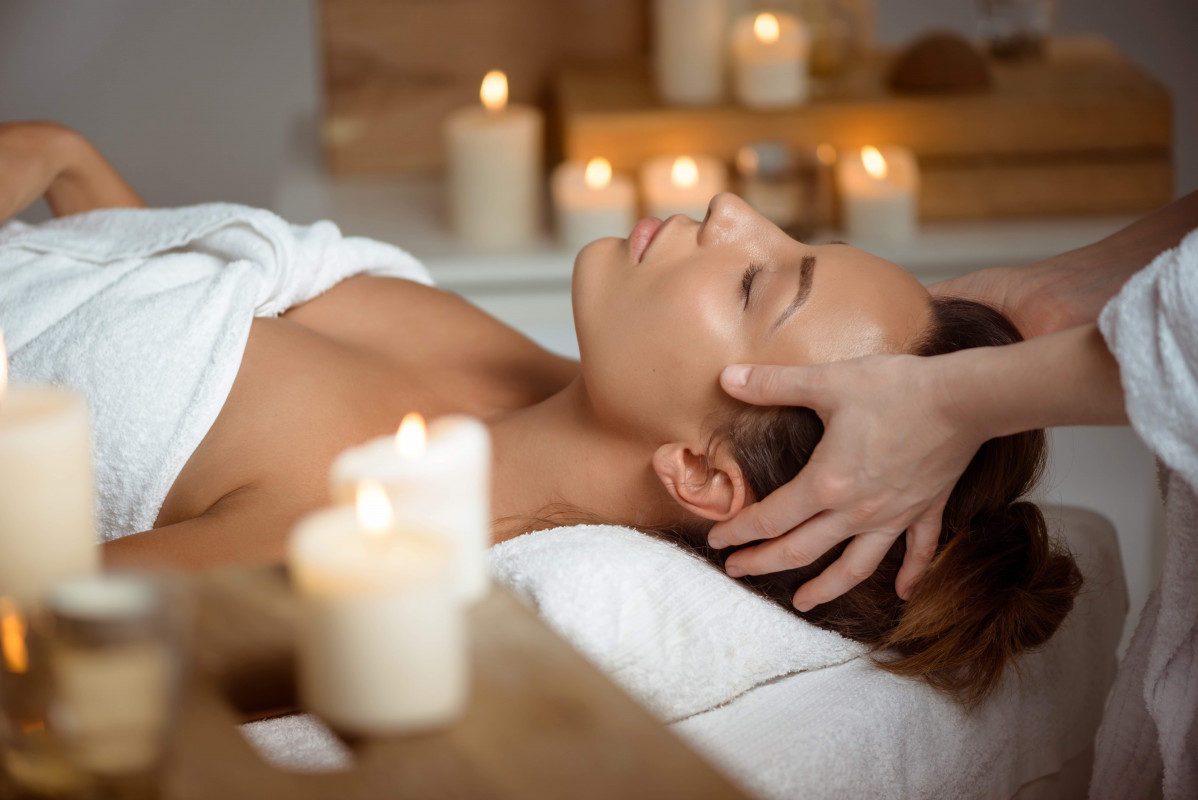 Woman having a massage