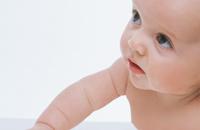 baby looking up Logo