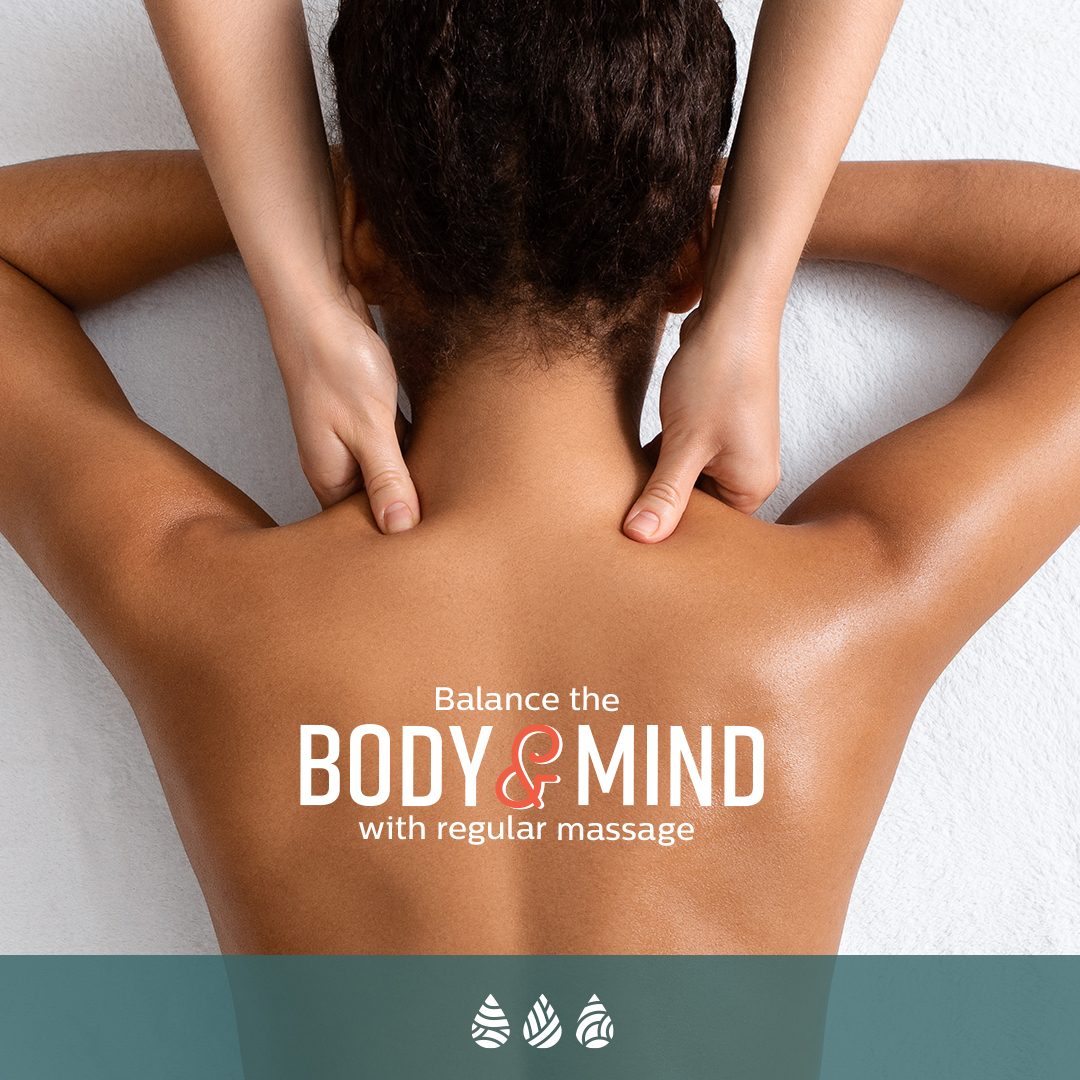 woman receiving massage