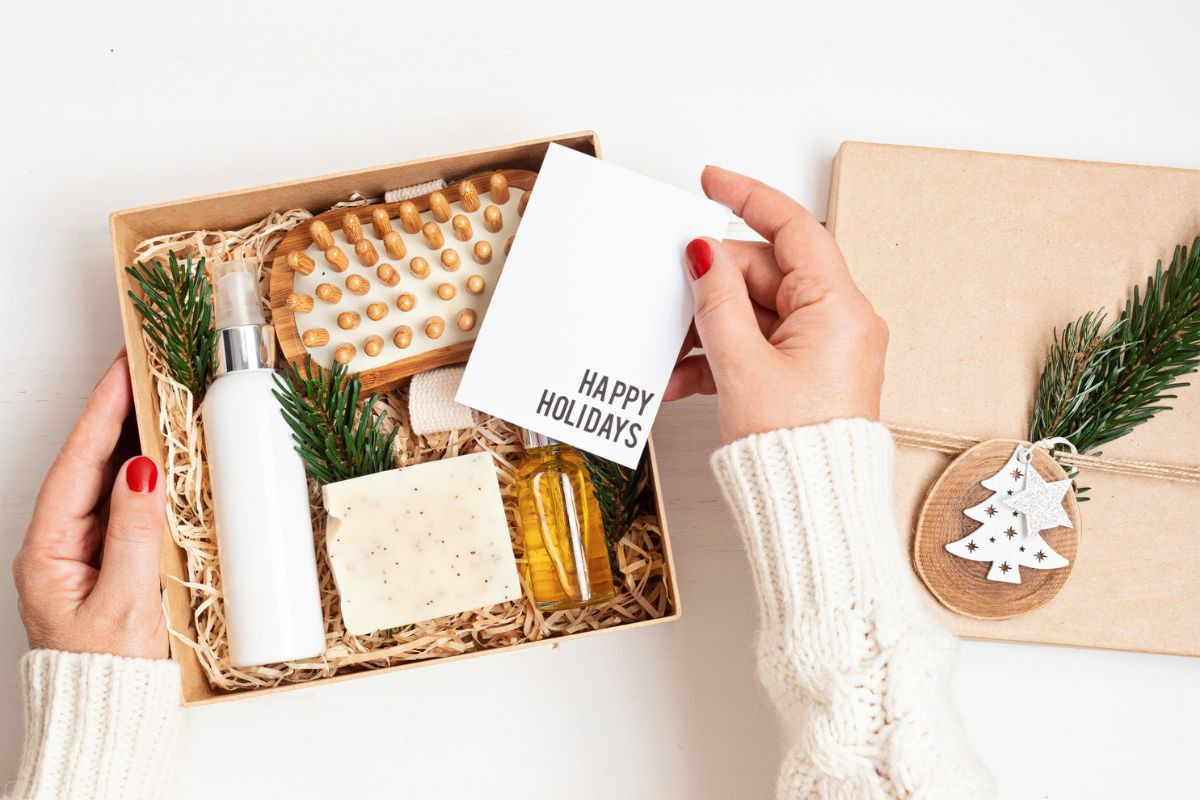 Two hands opening up theraputic gifts
