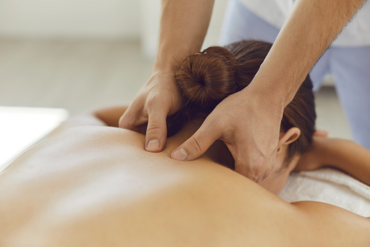 women getting a massage