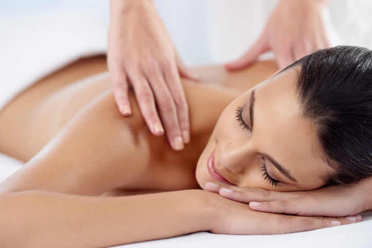 Women getting a massage