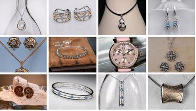 collage of jewelry items Logo