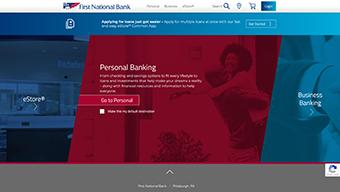 First National Bank homepage Logo