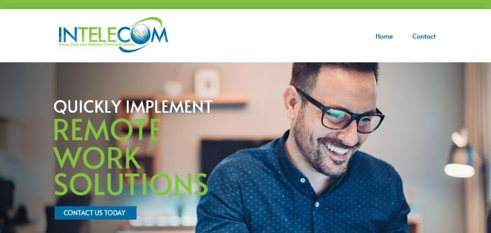 Intelcom Consulting Services website homepage Logo