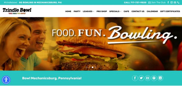 Trindle Bowl website home page Logo